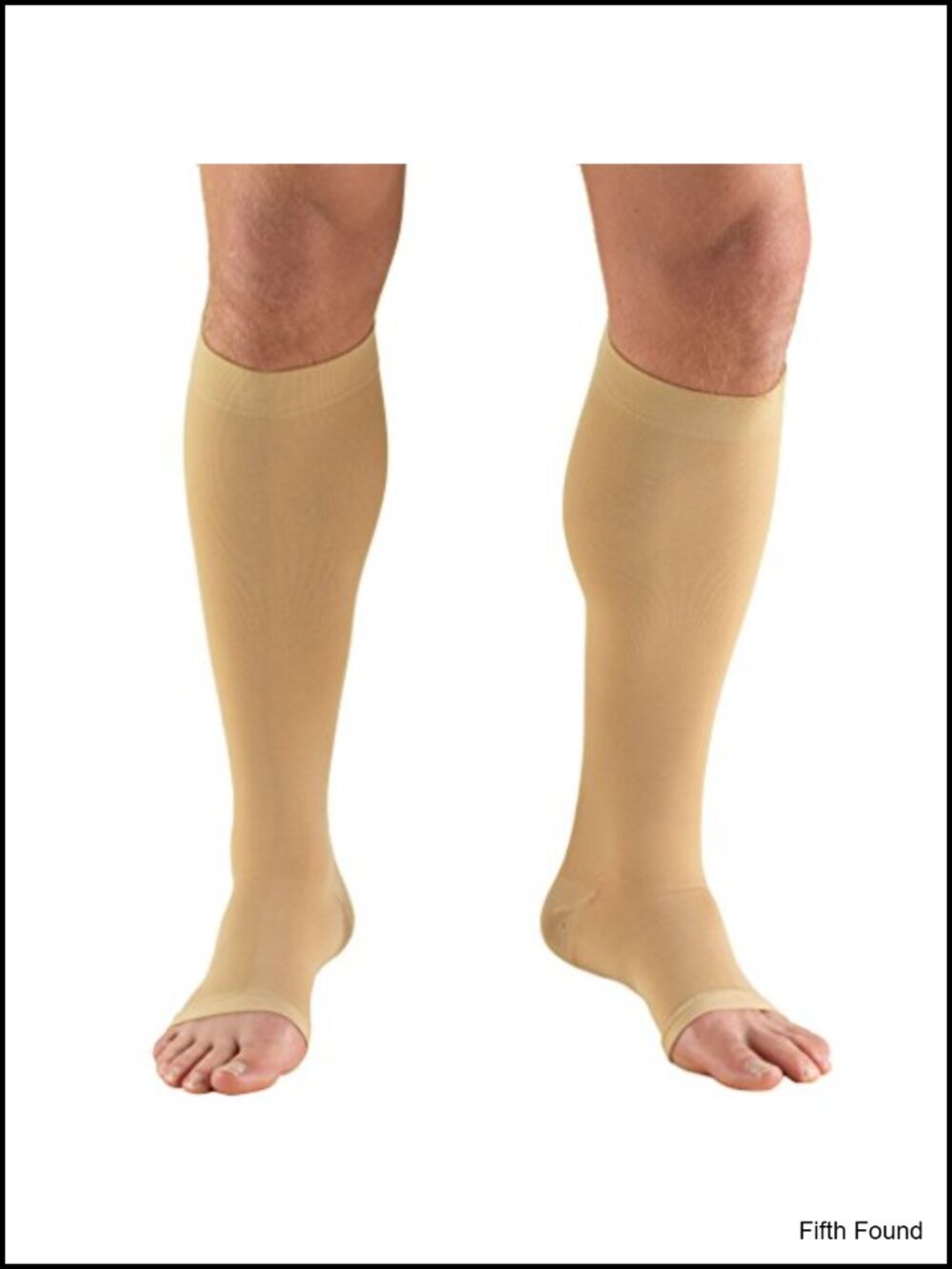 Truform 15-20 mmHg Knee High Open Toe Compression Stockings